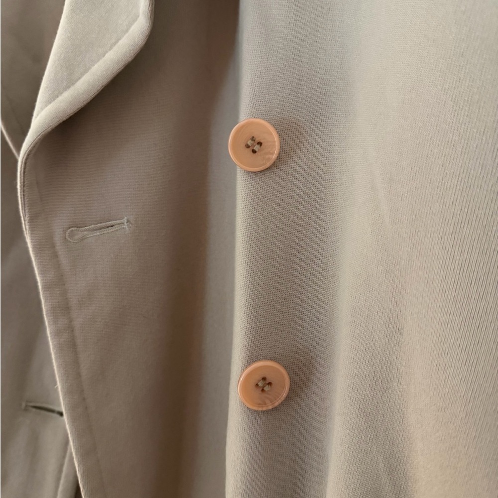 Calvin Klein Collection Vintage Fall 1994 Tan Double Breasted Coat - Picture 9 of 16